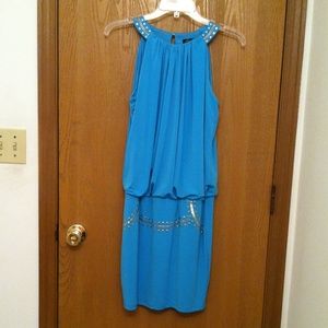 THALIA SODI SMALL WOMENS BLUE DRESS LINED